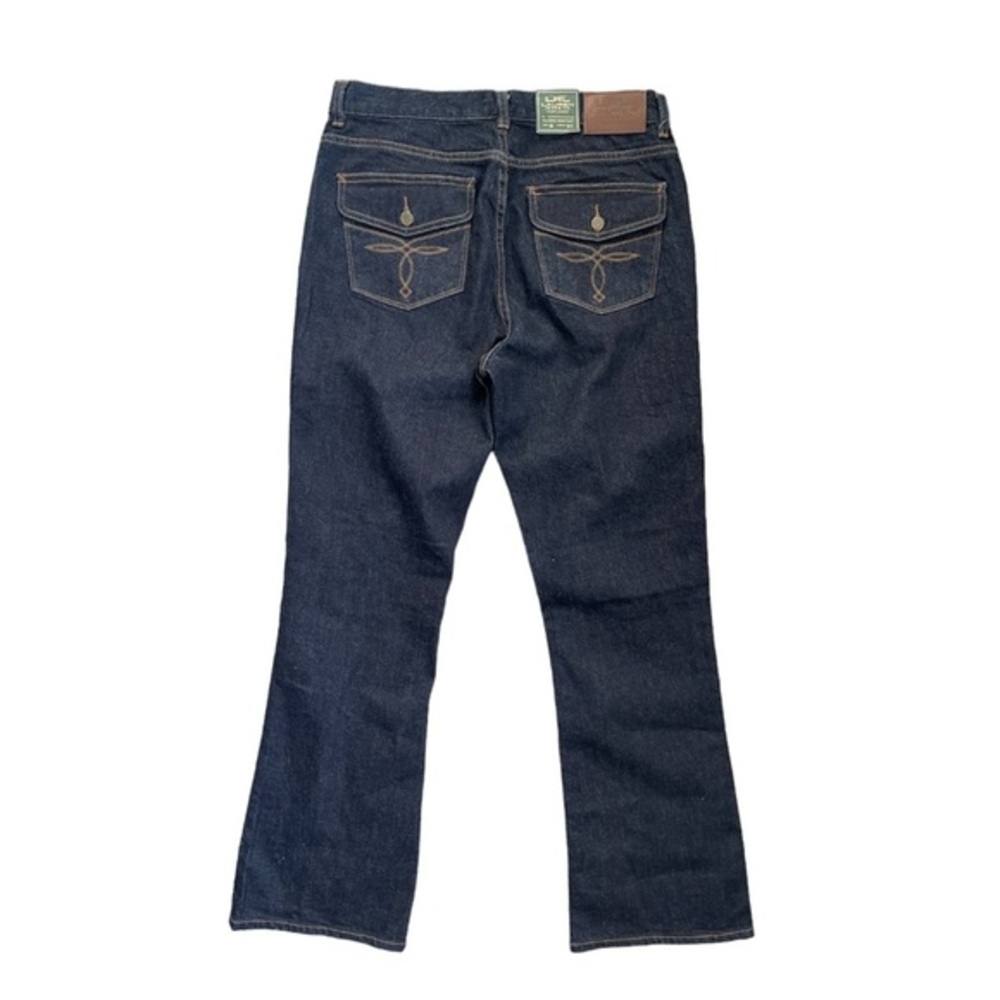 Lauren Ralph Lauren Classic Bootcut Flap Pocket Jeans Dark Size 8 NEW - Picture 3 of 3